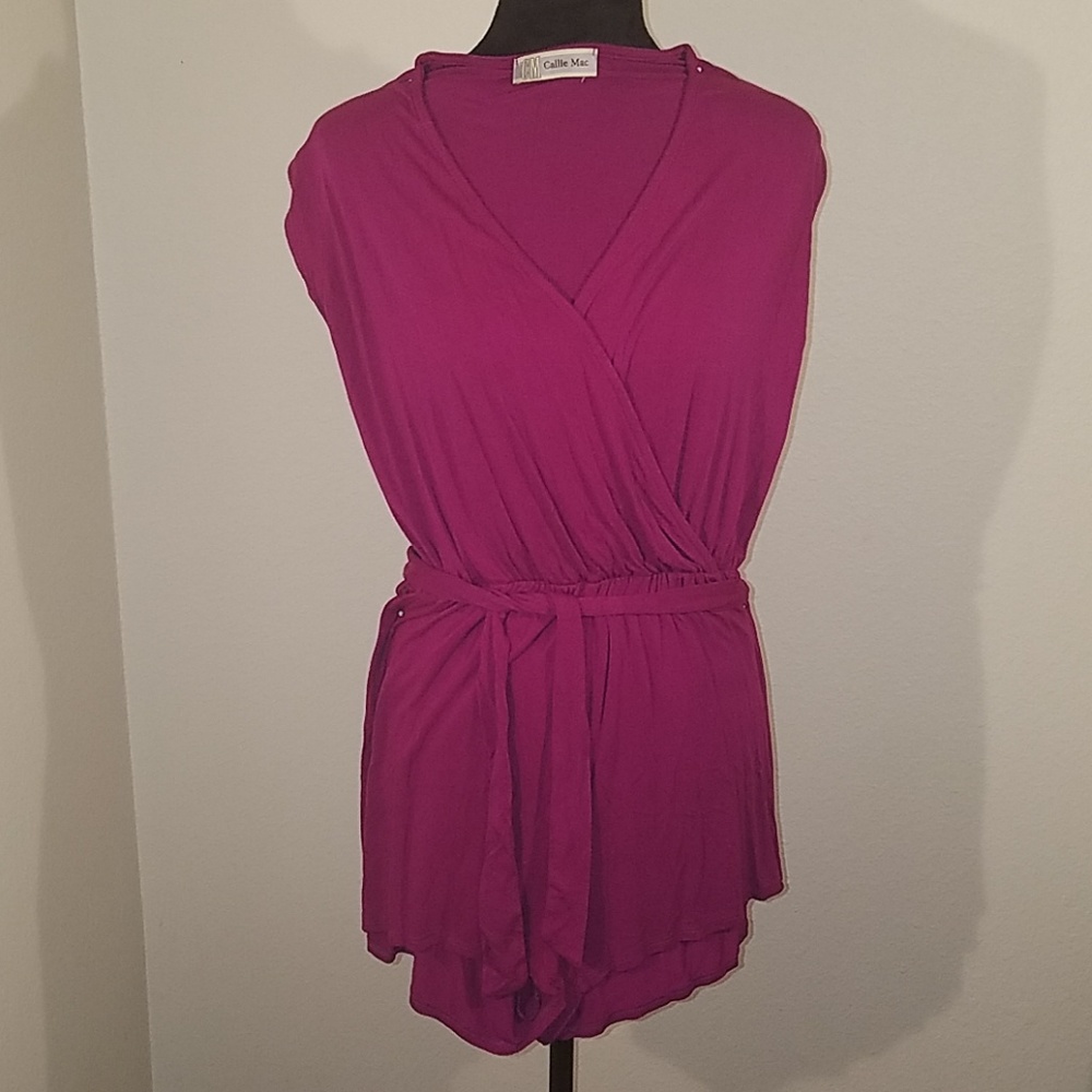 Magenta Romper